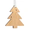 Подвеска деревянная Christmate, елочка, коричневая фото