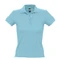 Поло женское Sol's People 210, бирюзовое фото