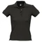 Поло женское Sol's People 210, черное фото