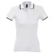 Поло женское Sol's Practice Women 270, белое / темно-синее фото