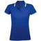 Поло женское Sol's Pasadena Women 200, ярко-синее / белое фото