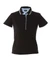 Поло женское JRC Rodi Lady 180, черное / голубое фото