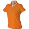 Поло женское JRC Rodi Lady 180, оранжевое / голубое фото