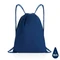 Рюкзак на шнурке из переработанного хлопка XD Collection Impact, 145 г/м2, синий фото