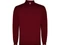 Рубашка-поло мужская с длинным рукавом Carpe, бордовая фото