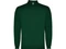 Рубашка-поло мужская с длинным рукавом Carpe, темно-зеленая фото