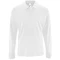 Рубашка поло с длинным рукавом мужская Sol's Perfect LSL Men, белая фото