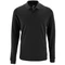 Рубашка поло с длинным рукавом мужская Sol's Perfect LSL Men, черный меланж фото