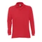 Оптом Рубашка-поло мужская с длинным рукавом Sol's Star, красная для нанесения логотипа или надписи Рубашка-поло мужская с длинным рукавом Sol's Star, красная фото