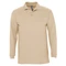 Оптом Рубашка поло с длинным рукавом мужская Sol's Winter II 210, бежевая для нанесения логотипа или надписи Рубашка поло с длинным рукавом мужская Sol's Winter II 210, бежевая фото