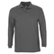 Оптом Рубашка поло с длинным рукавом мужская Sol's Winter II 210, черный меланж для нанесения логотипа или надписи Рубашка поло с длинным рукавом мужская Sol's Winter II 210, черный меланж фото