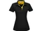 Футболка поло женская US Basic Solo, черная / желтая фото