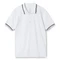 Оптом Футболка поло мужская Unit Virma Stripes, белая для нанесения логотипа или надписи Футболка поло мужская Unit Virma Stripes, белая фото