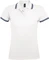 Рубашка поло женская Sol's Pasadena Women 200, белая / темно-синяя фото