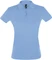 Рубашка поло женская Sol's Perfect Women 180, голубая фото