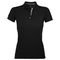 Рубашка поло женская Sol's Portland Women 200, черная фото