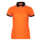 Оптом Рубашка поло женская с контрастными деталями Stan 04CW, оранжевая / черная для нанесения логотипа или надписи Рубашка поло женская с контрастными деталями Stan 04CW, оранжевая / черная фото