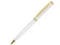 Ручка шариковая металлическая Голд Сойер, белая фото