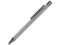 Ручка шариковая металлическая с зеркальной гравировкой Uma Straight Gum, Soft-touch, серая фото