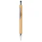Оптом Ручка шариковая из бамбука Pampa, бежевая / черная для нанесения логотипа или надписи Ручка шариковая из бамбука Pampa, бежевая / черная фото