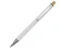 Ручка шариковая из переработанного алюминия Cyrus, белая фото