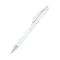 Ручка шариковая металлическая Bright, белая / серебряная фото