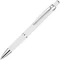 Ручка шариковая металлическая Chromos Soft Touch, белая фото