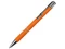 Ручка шариковая металлическая Color It C1, soft-touch, оранжевая фото