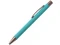 Ручка шариковая металлическая Family Marsel, soft touch, бирюзовая фото