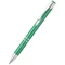 Ручка шариковая металлическая Holly, зеленая фото