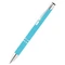 Ручка шариковая металлическая Molly, soft touch, бирюзовая фото