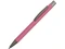 Ручка шариковая металлическая с зеркальной гравировкой Tender, soft touch, розовая фото
