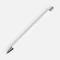Ручка шариковая металлическая Slim Beam, белая фото