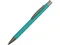 Ручка шариковая металлическая Tender, soft touch, бирюзовая фото