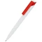 Оптом Ручка шариковая пластиковая Accent, белая / красная для нанесения логотипа или надписи Ручка шариковая пластиковая Accent, белая / красная фото