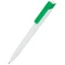 Оптом Ручка шариковая пластиковая Accent, белая / зеленая для нанесения логотипа или надписи Ручка шариковая пластиковая Accent, белая / зеленая фото