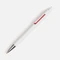 Оптом Ручка шариковая пластиковая Dominanta, белая / красная для нанесения логотипа или надписи Ручка шариковая пластиковая Dominanta, белая / красная фото