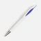 Оптом Ручка шариковая пластиковая Nave, белая / синяя для нанесения логотипа или надписи Ручка шариковая пластиковая Nave, белая / синяя фото