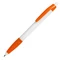 Ручка шариковая пластиковая NeoPen N9, белая / оранжевая фото