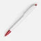 Ручка шариковая пластиковая Open Tick, белая / красная фото