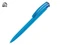 Ручка шариковая пластиковая с чипом передачи информации NFC Uma Trinity K Transparent Gum, soft touch, голубая фото