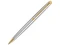 Ручка шариковая металлическая Waterman Hemisphere Stainless Steel GT, серая / золотая Ручка шариковая металлическая Waterman Hemisphere Stainless Steel GT, серая / золотая фото
