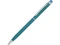 Ручка-стилус металлическая Jucy Soft, soft-touch, бирюзовая фото