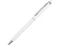 Ручка-стилус металлическая шариковая Jucy, белая фото
