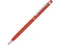 Ручка-стилус металлическая шариковая Jucy Soft soft-touch, красная фото
