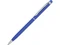 Ручка-стилус металлическая шариковая Jucy Soft soft-touch, синяя фото
