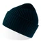 Шапка рельефной вязки с отворотом Atlantis Oak, темно-синяя фото