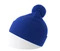 Шапка вязаная двойная c помпоном Atlantis Wind-S, синяя фото