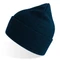 Шапка вязаная с отворотом Atlantis Pure, темно-синяя фото