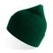 Шапка вязаная с отворотом Atlantis Pure, темно-зеленая фото